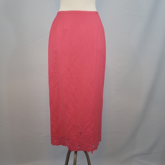 Jessica Howard two piece coral dress suit size 6P - Picture 15 of 16